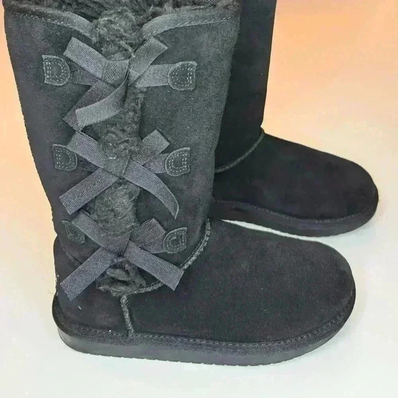 Koolaburra by Ugg Tall Black Boots Size 1 - Picture 3 of 9